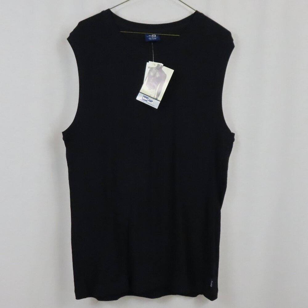Wilke Rodriguez Cotton Black Sleeveless Sweater Sz.XL